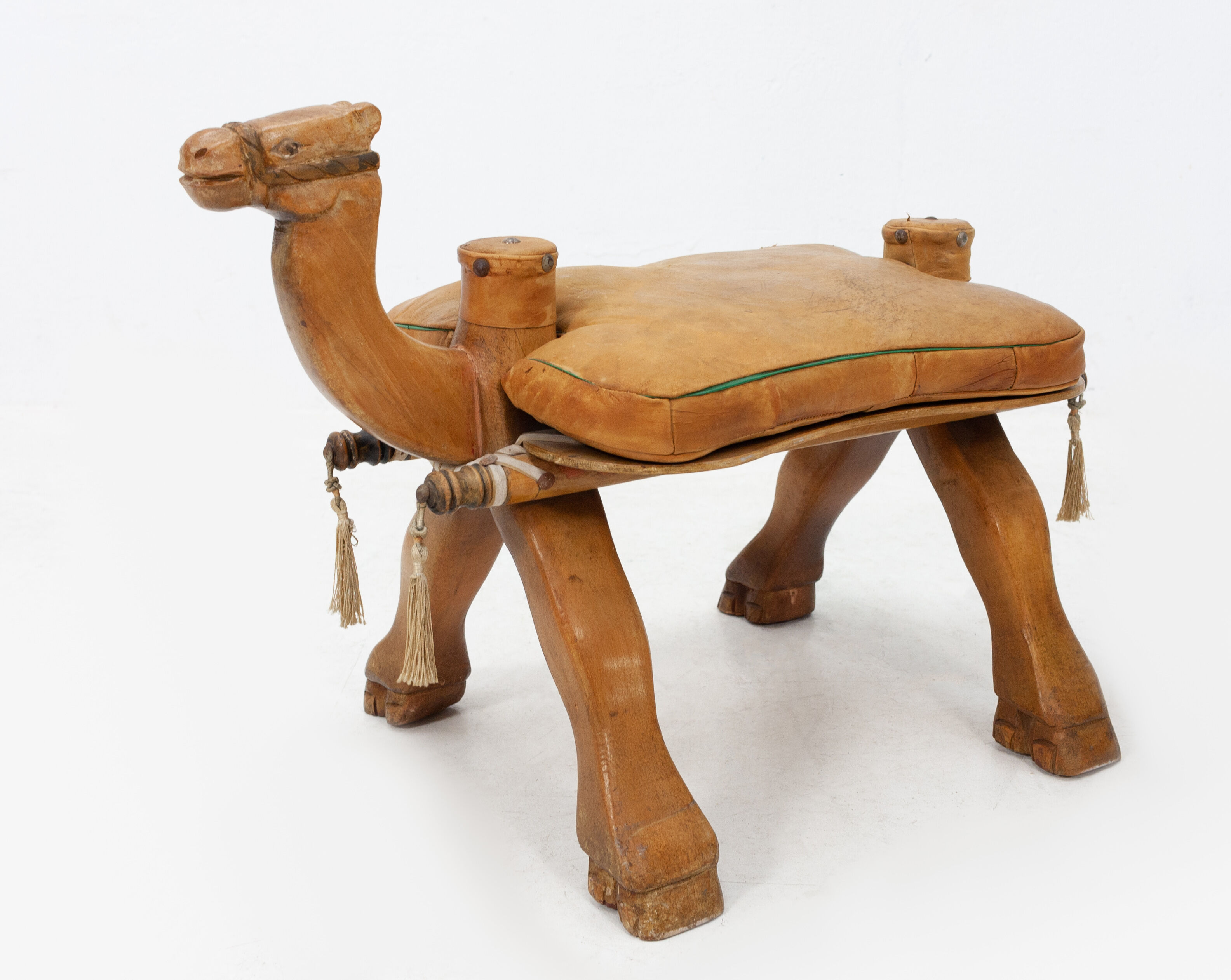 Vintage camel saddle stool, 1960s