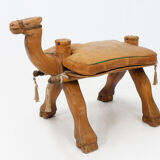 Vintage camel saddle stool, 1960s