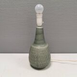 Large and beautiful table lamp in grey-green ceramic by Einar Johansen (EJ) 1970-80s.