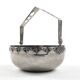 Art Nouveau sugar bowl, silver-plated brass, Sweden, early 20th century