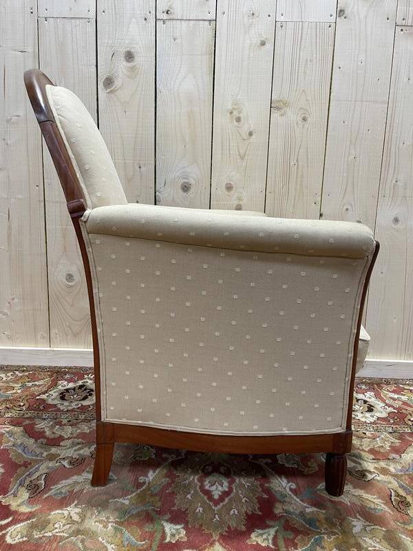 Fauteuil - Bergère époque Art Déco en noyer