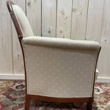 Fauteuil - Bergère époque Art Déco en noyer