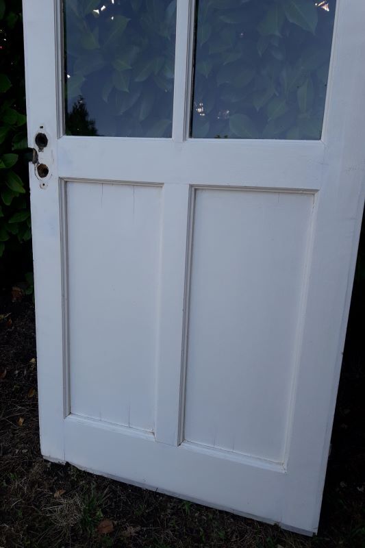 door 80x213cm Old oak glazed landing