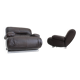 Giuseppe Munari lounge chairs brown leather 1970s, Italy, set of 2