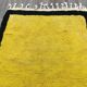 Handcrafted traditional Berber rug, yellow, size 150 x 250 cm