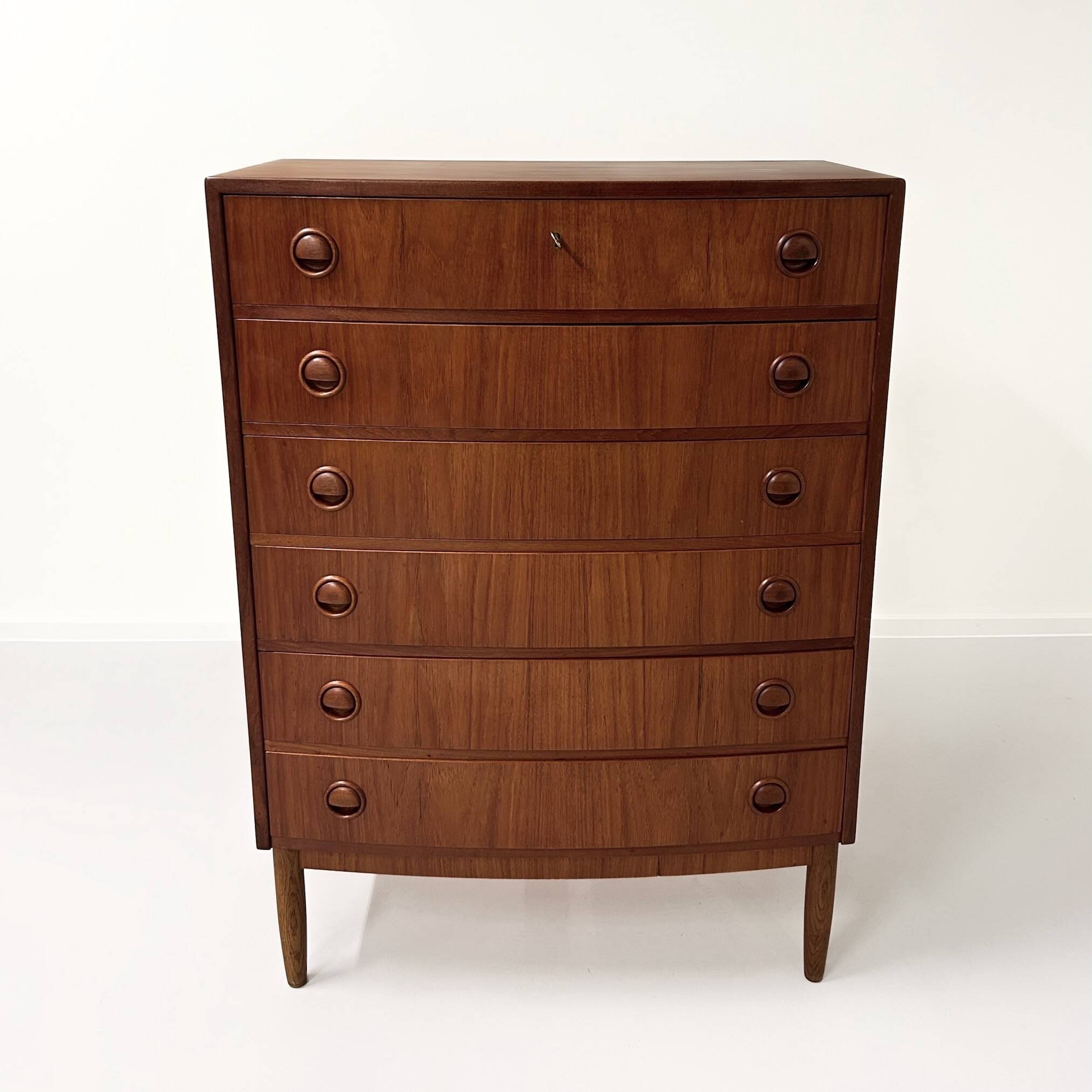 Commode courbée danoise, années 1960 | bois de teck