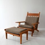 Fauteuil GE 375 de Hans Wegner pour Getama