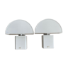 Pair of Guzzini half-spherical wall lamp, Olympus model