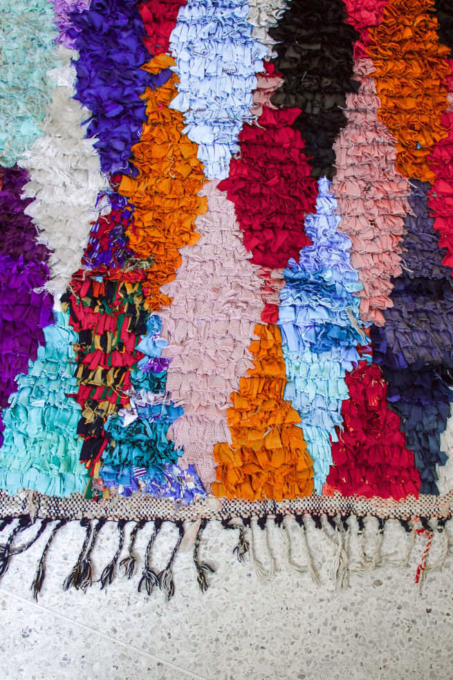 Berbere Boucherouite Carpet - 320-105 - Harlequin Patterns