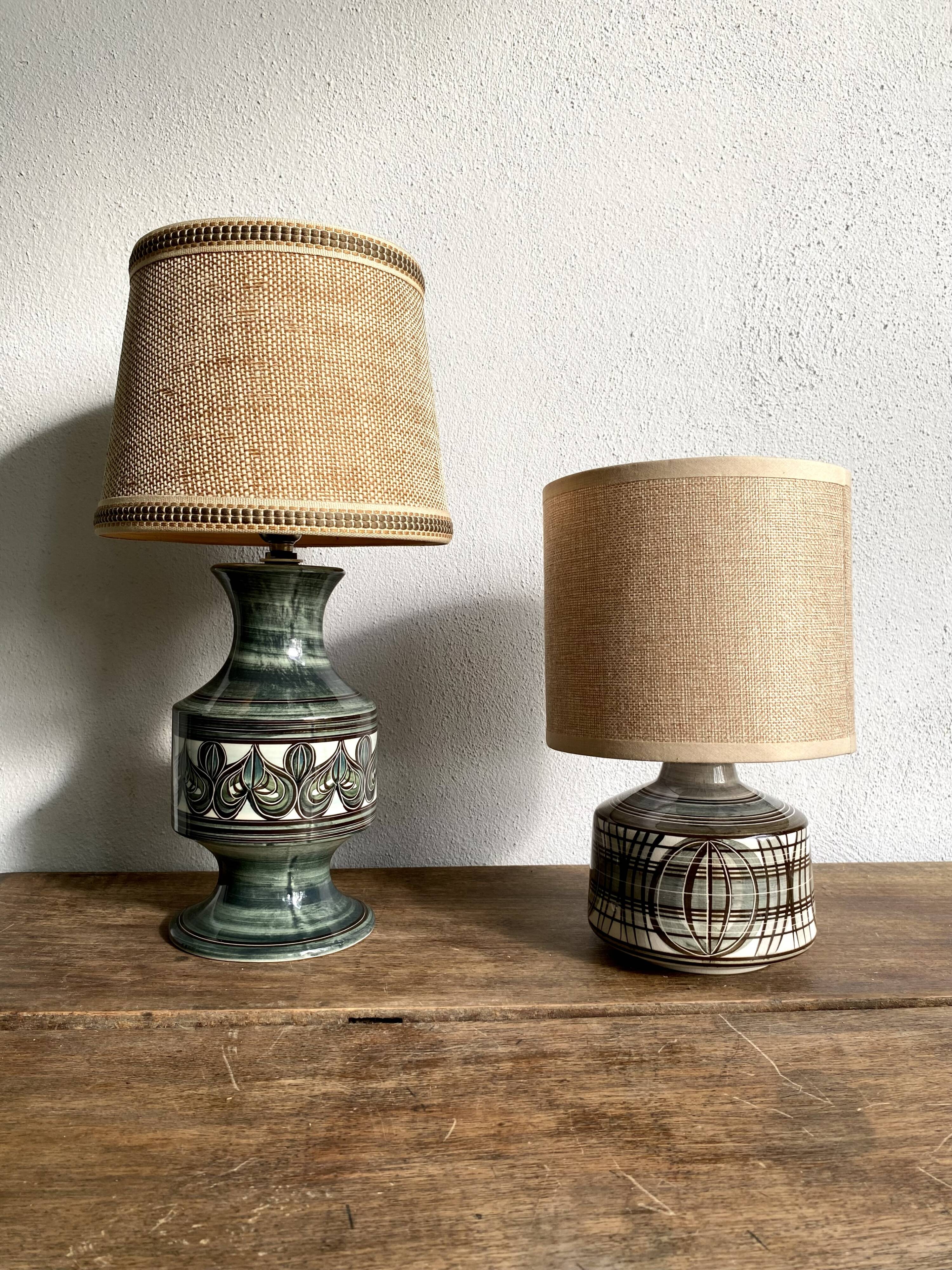 Swedish lamp, 2m fabric cable, fabric lampshade