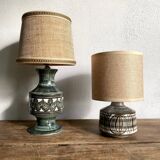 Swedish lamp, 2m fabric cable, fabric lampshade