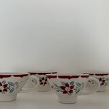 4 coffee cups old Moulin des Loups, France