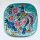 French hand-painted art pottery charger dish by Marjatta Taburet, Quimper, 1960s.