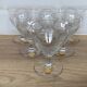 Set of 6 engraved wine glasses