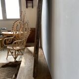 Old foot mirror gilded