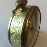 Vintage Europa alarm clock in brass year 1960