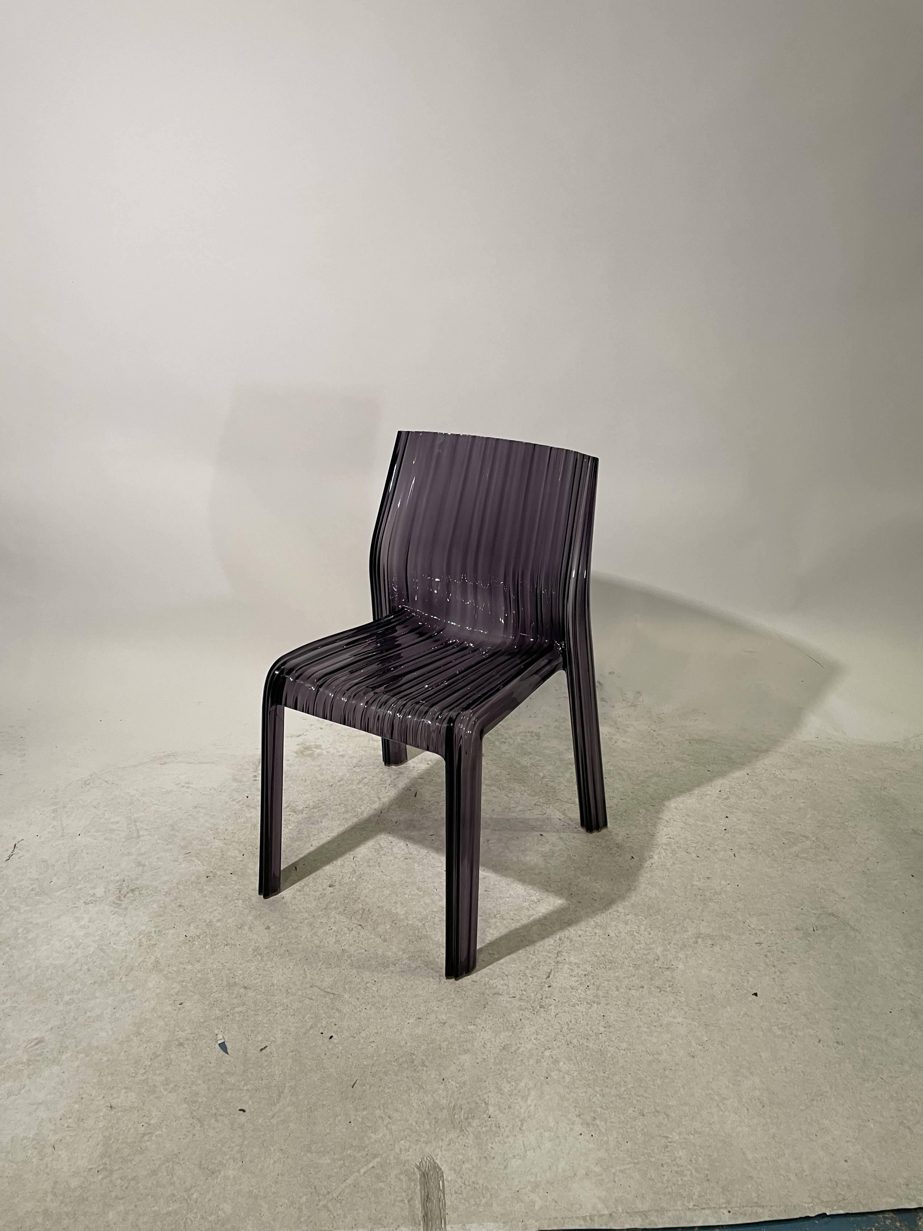 Set of 4 Frilly chairs by Particia Uquiola for Kartell