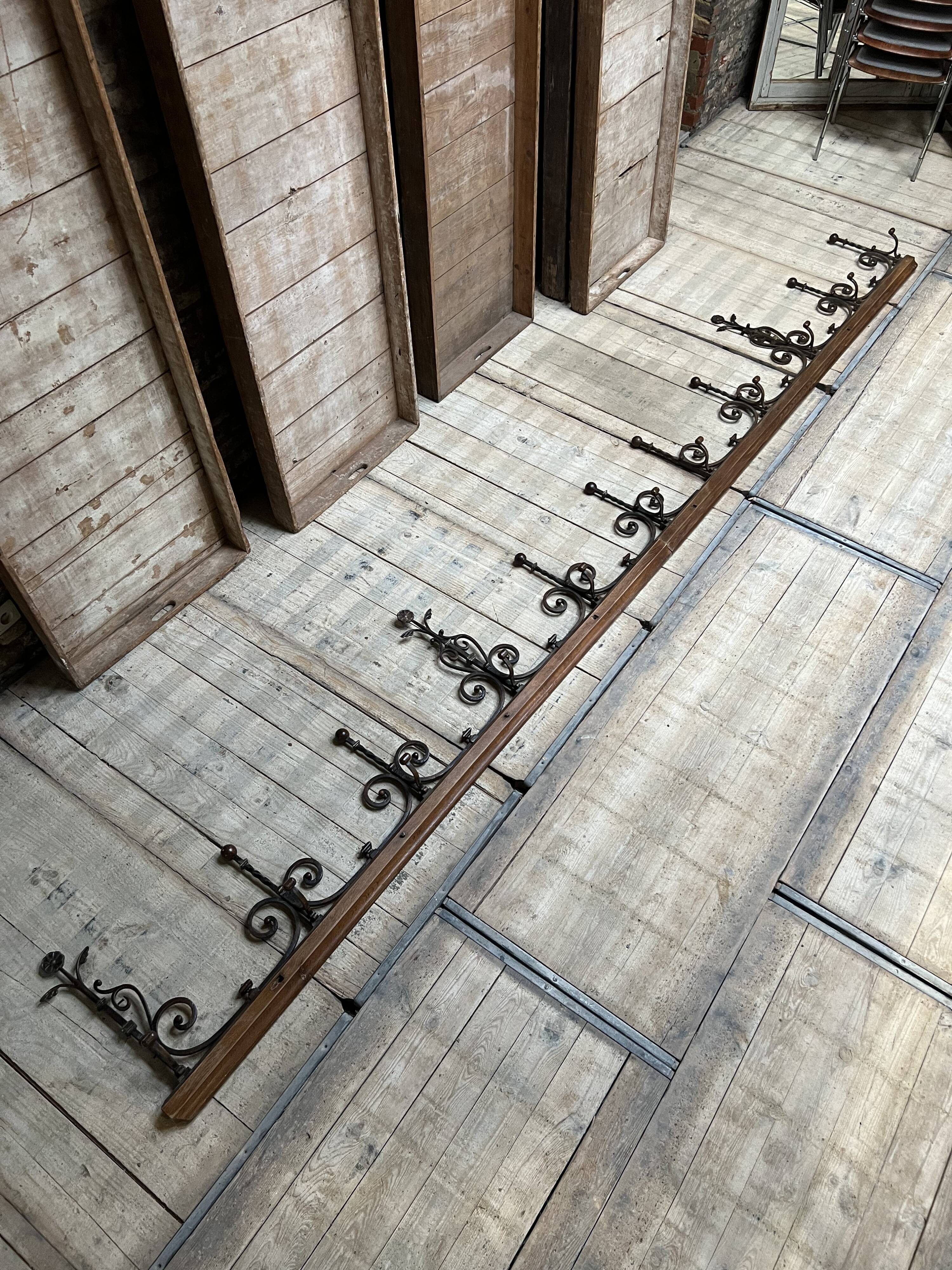 large wall-mounted coat rack