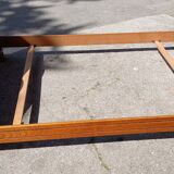 Double bed in solid oak.