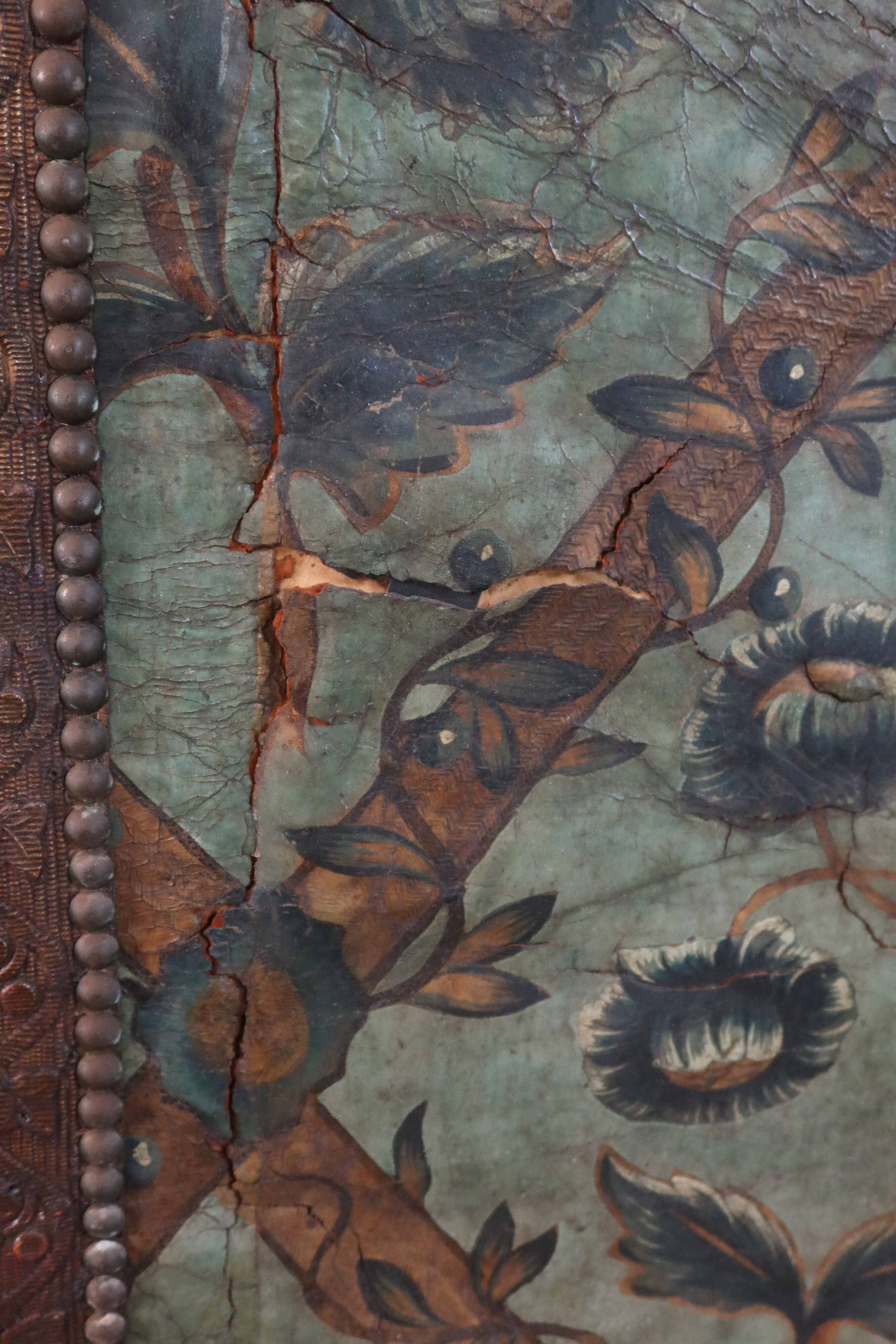 17th century Cordoba leather screen