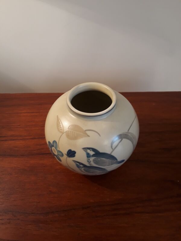 Vase danois à double décor