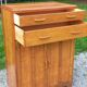 Parisian sideboard 2 doors 2 drawers at support height in oak