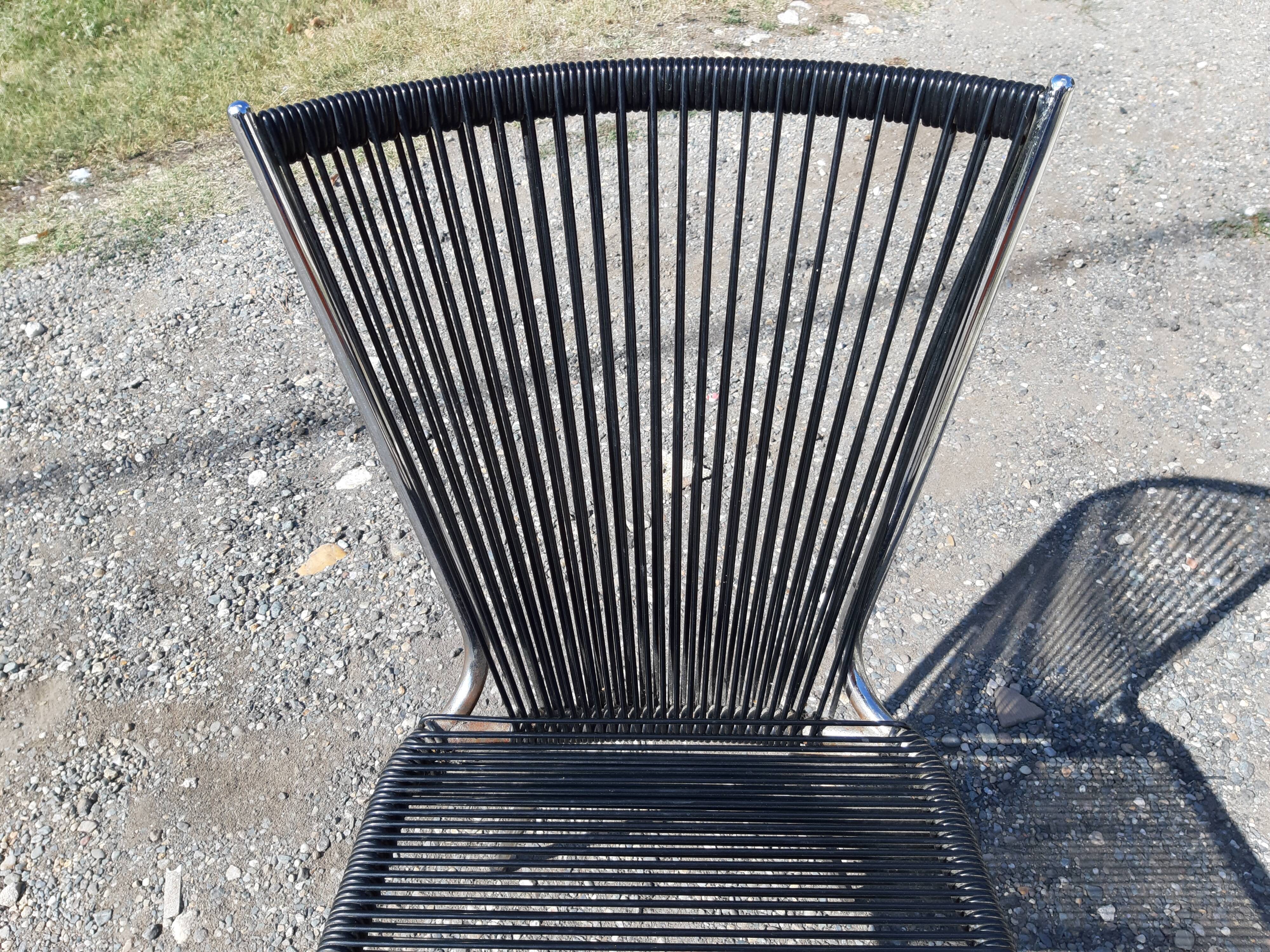 Scoubidou chair of the 60s