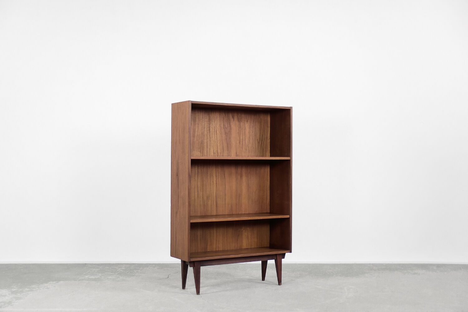 Mid-century modern vintage classic swedish teak bookcase, 1960s