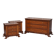 Ensemble de commodes en bois dur avec bases finement sculptées