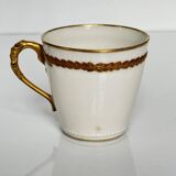 Tasse et sous-tasse en porcelaine de Limoges