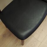 Set of four teak chairs, Danish design, 1960s, manufacture: Bruno Hansen, d