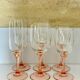 Set of 6 two-tone pink stemmed glasses Luminarc Véronèse