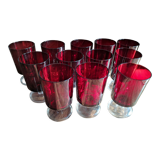 Set of 12 Luminarc wine glasses model Sweden red