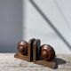 Art Deco wooden bookends