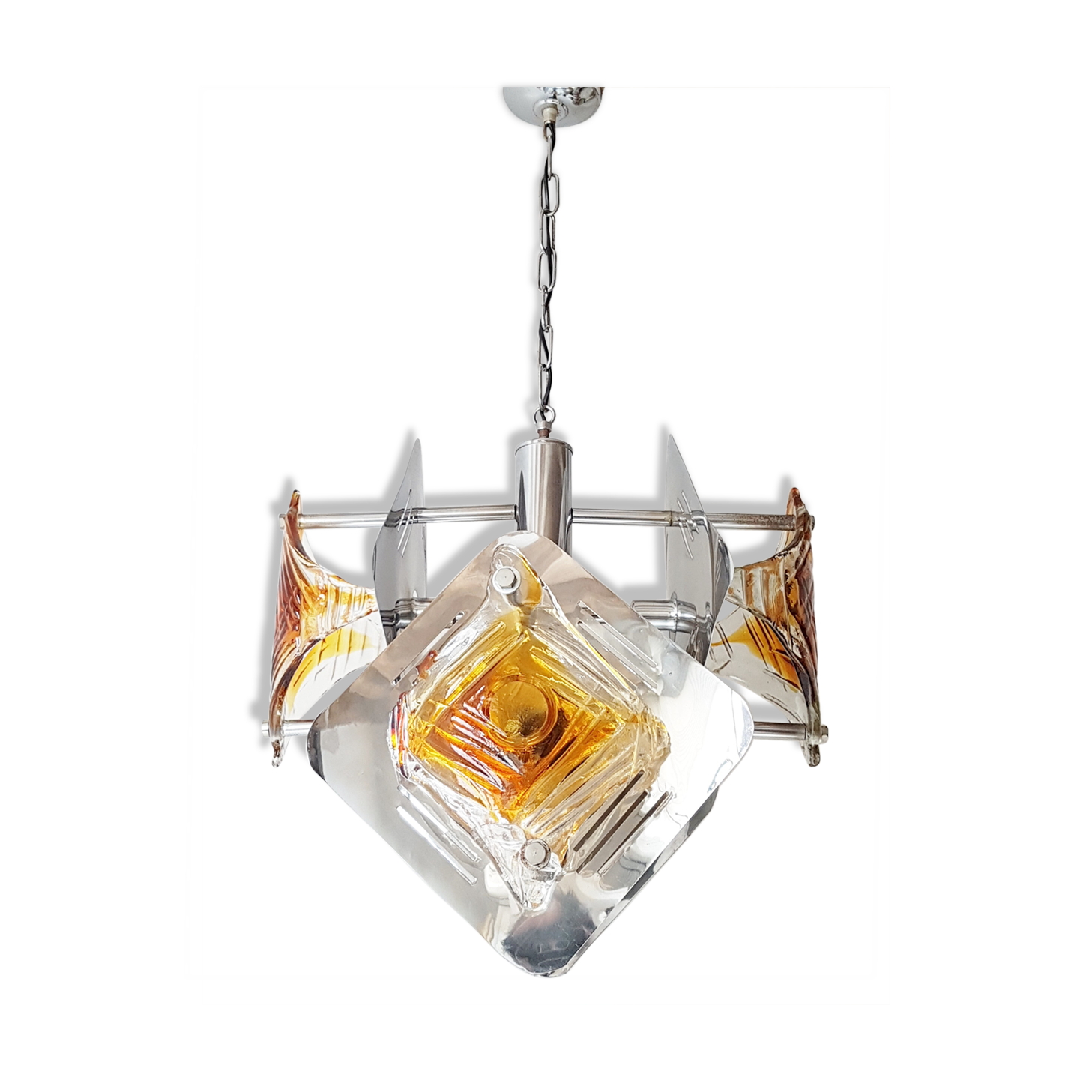 Chandelier glass of Murano 1970 Mazzega