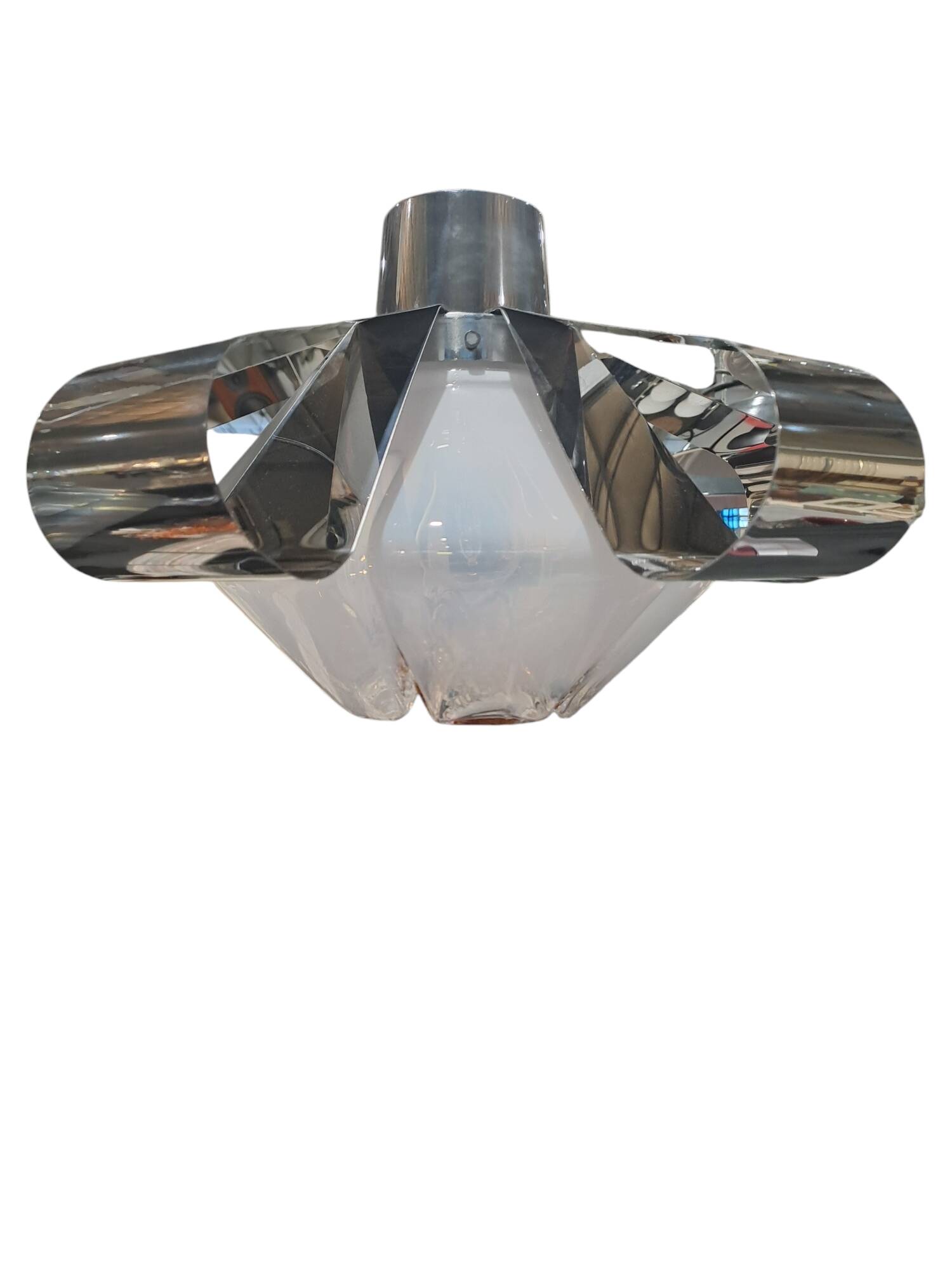 Space-age pendant lamp by gaetano scolari for mazzega / murano glass "caramel"