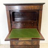 19th century mahogany and mahogany veneer secretary