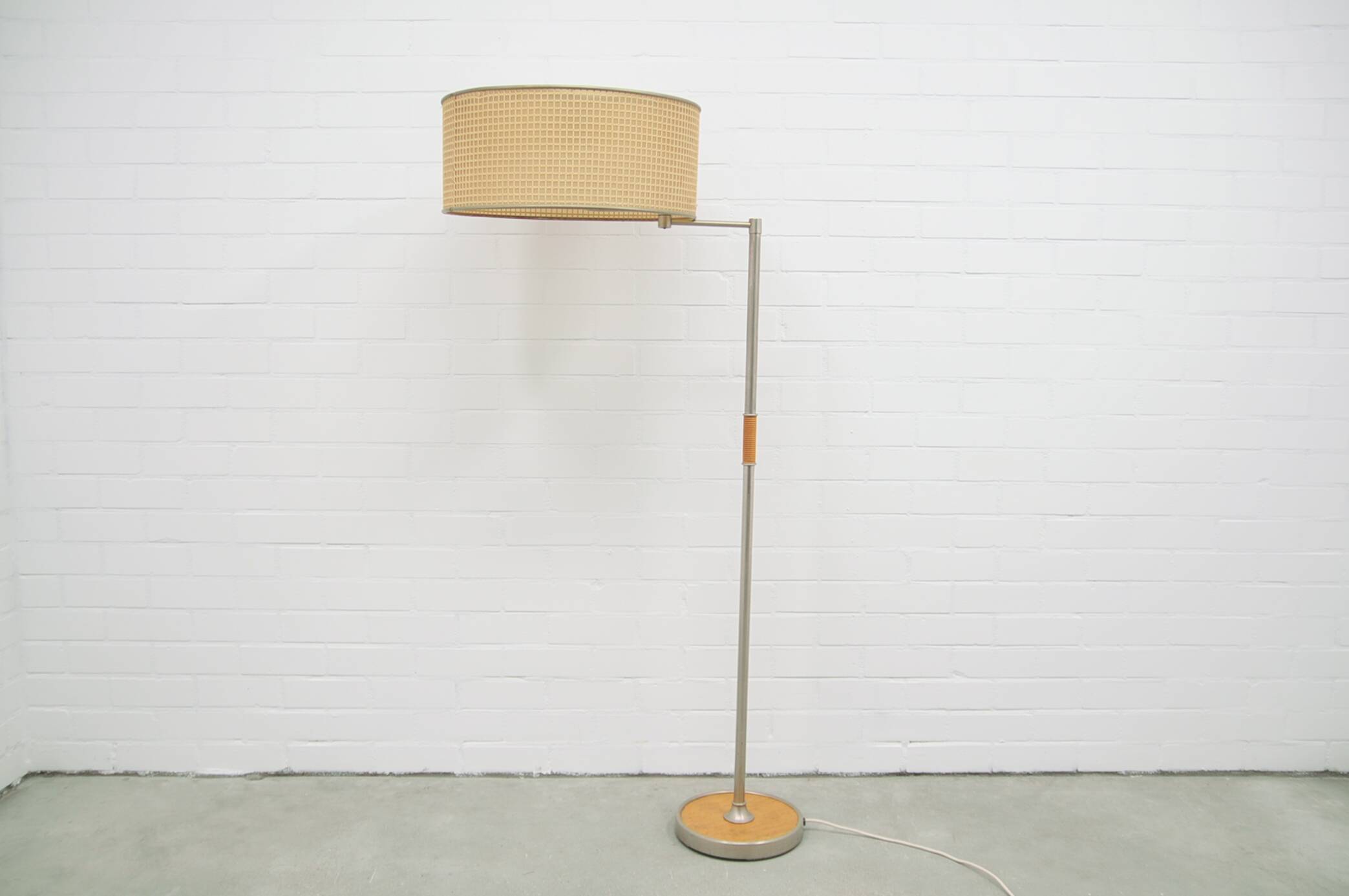 vintage floor lamp large round shade