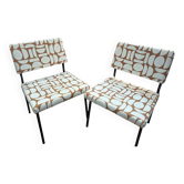 Paire de fauteuils 70