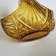 Amber glass basket