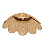 Suspension in wicker and rattan