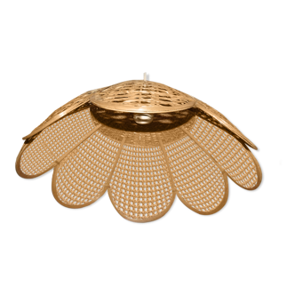 Suspension in wicker and rattan