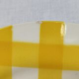 Assiettes à dessert écossais jaune Digoin