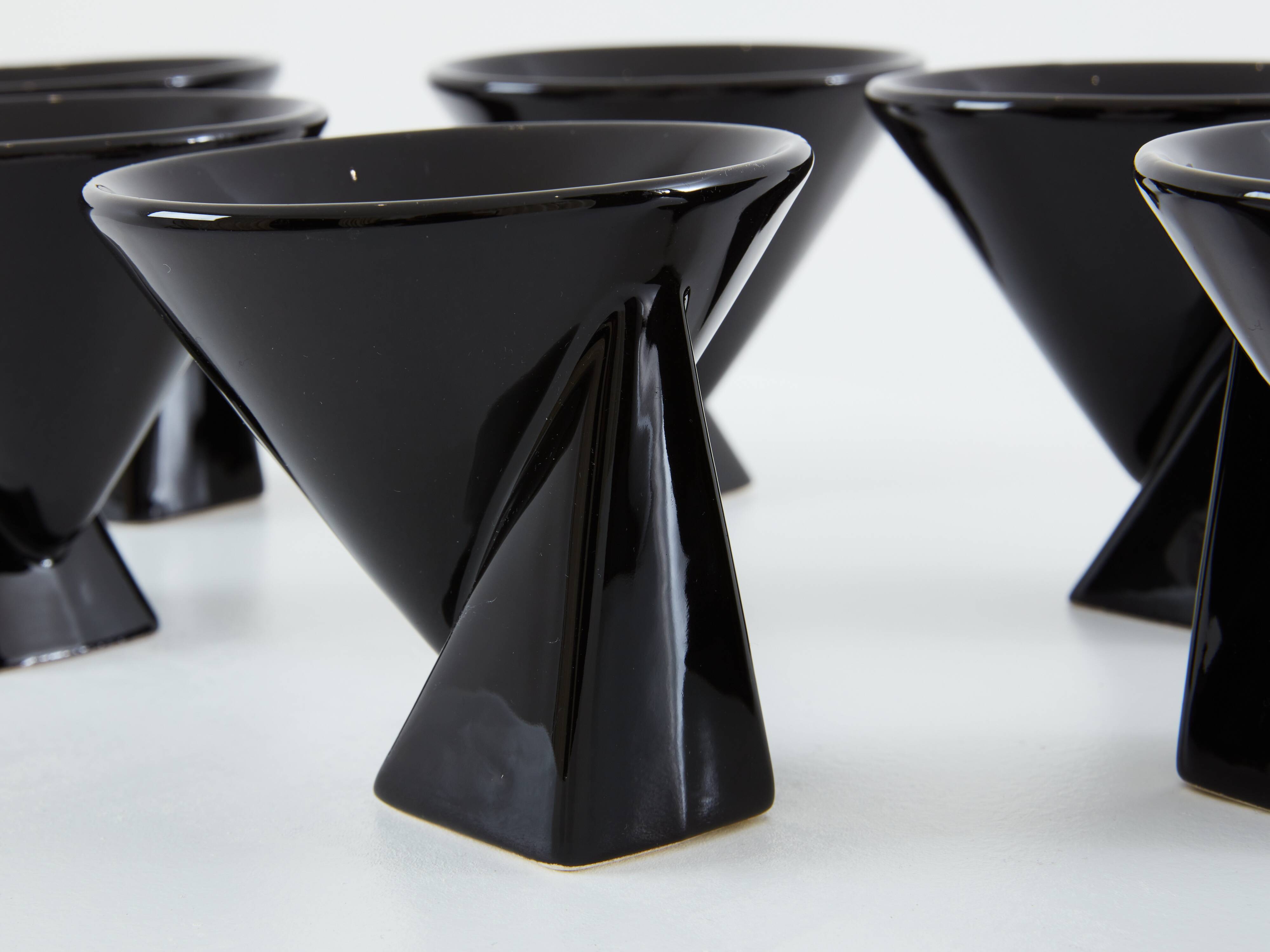 Pierre Casenove ceramic coffee service for Studio Salins 1980