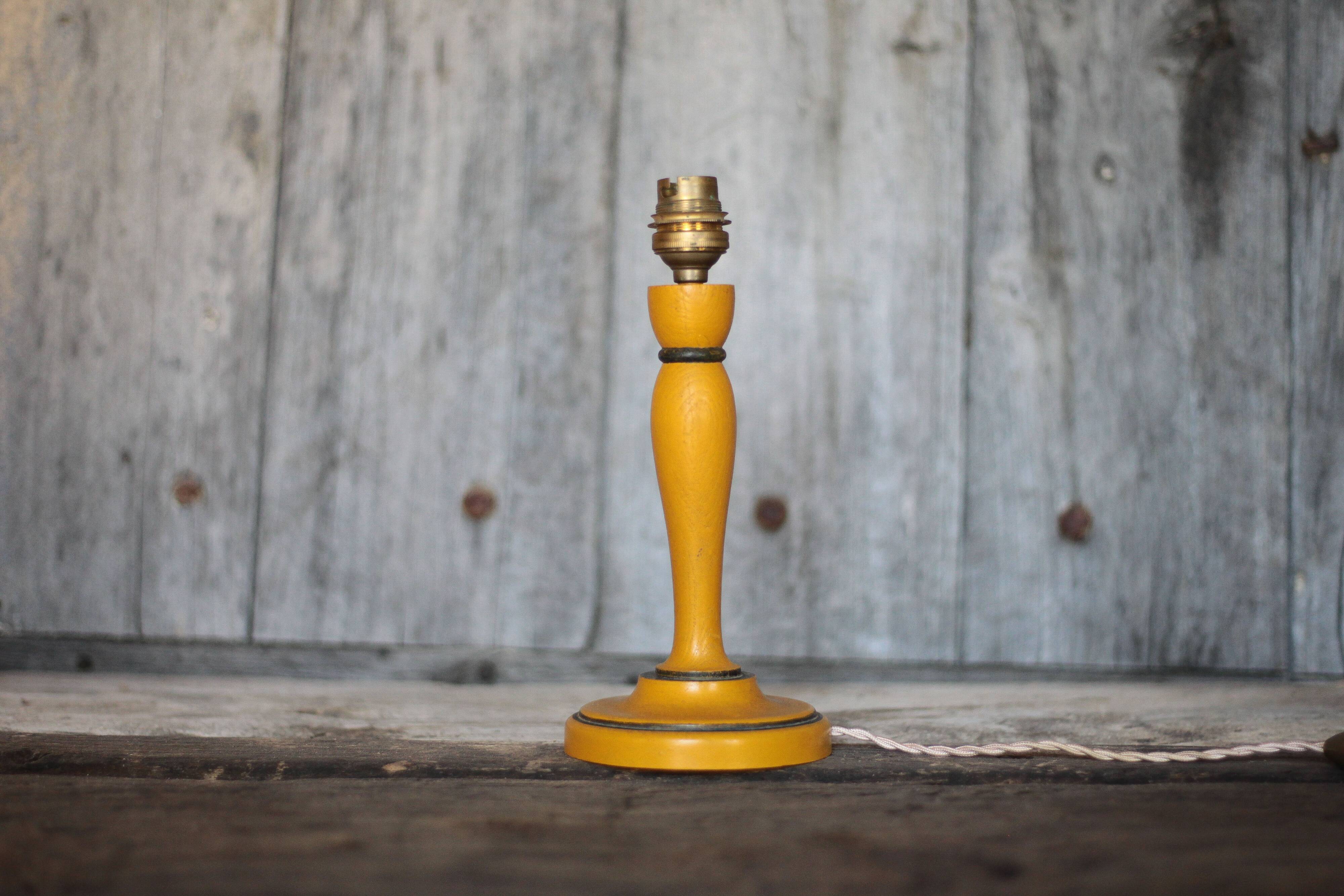 Wood lamp, vintage wooden lamp base, table lamp, living room lamp, lamp