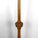 Important Art Deco carved oak floor lamp, France, circa 1920