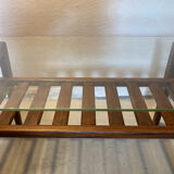 Scandinavian glass and teak table