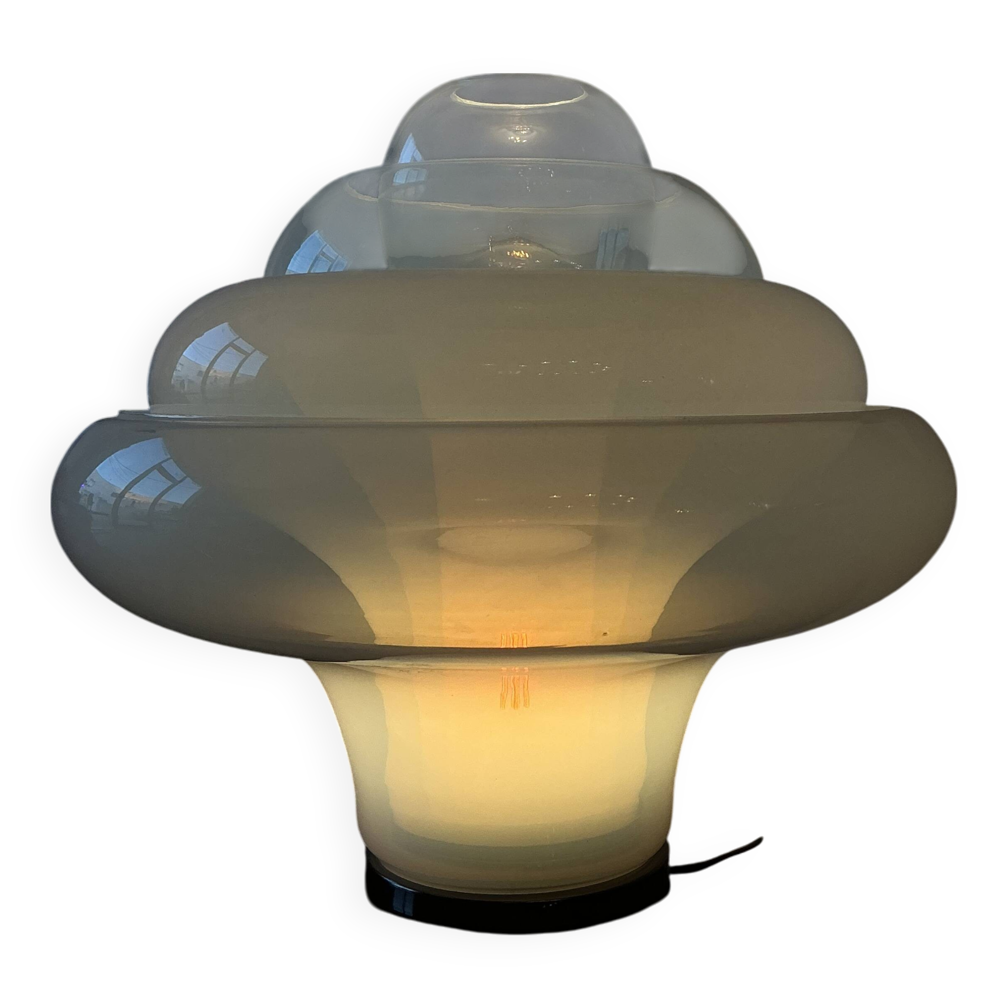 Lotus lamp by Carlo Nason for Mazzega 1968