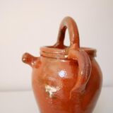 Glazed terracotta vase or jar