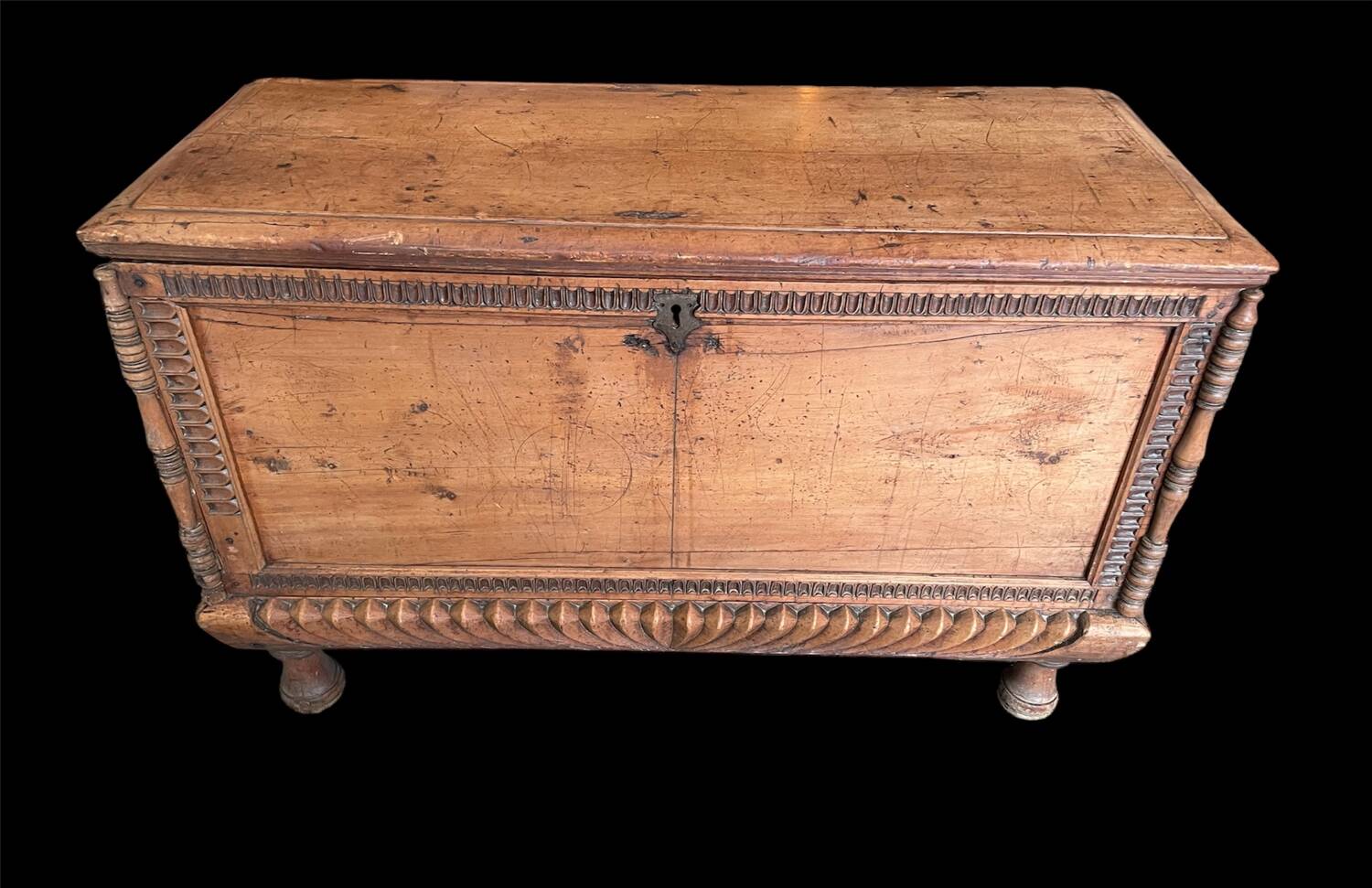 Light wood chest
